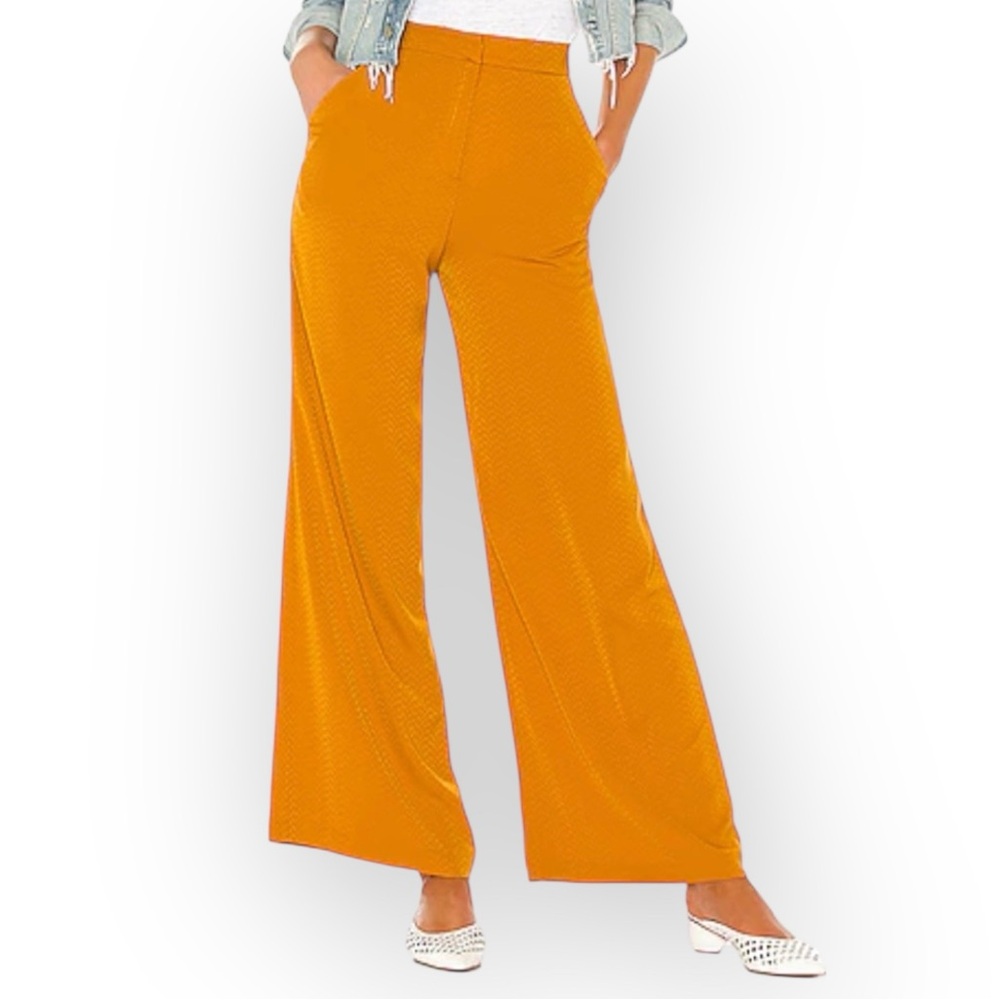 House of Harlow X Revolve Mona Pant in Rich Orange New With Tags Size Large